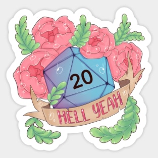 DND natural twenty Sticker